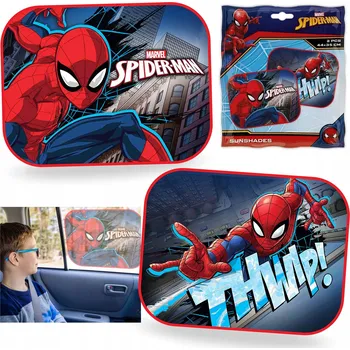 Stínítko do auta MARVEL Spider-Man Sluneční clony do auta NA OKNO SADA 2 kusů