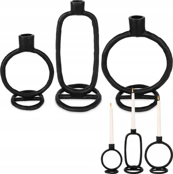 Svícen Svícen, podstavec Home Styling Collection, 24 cm, pro 3 svíčky