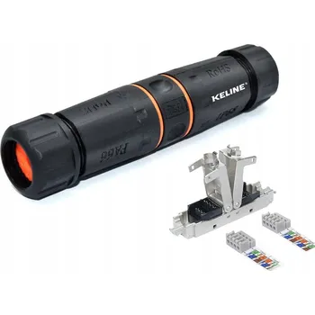 Bezpečnostní kamera Keline spojovací modul do vnějšího prostředí a země, IP68, Cat 6A