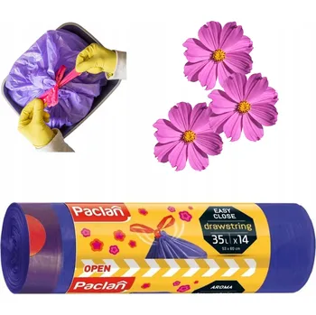 Pytle na odpadky Pytle na odpadky PACLAN vonné 35l 14 kusů SE ZAVAZOVACÍ PÁSKOU VŮNĚ