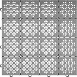 Modulární plastové podlahové dlaždice ATENA šedé 30,5x60,5 cm 11 ks v balení