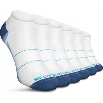 Pánské ponožky Ponožky Kotníkové Ponožky Sportowe Bavlněné BÍLÉ aPair (36-38)