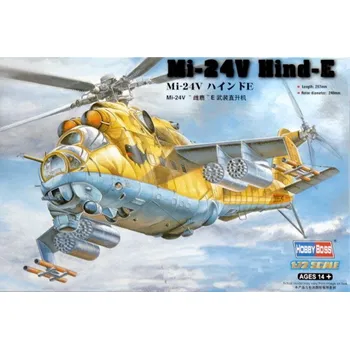 Plastikový model Plastikový model vrtulníku Hobby Boss 87220 Mi-24V Hind-E 1:72