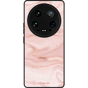Pouzdro na mobilní telefon Lesklé pouzdro Exclusive iSaprio - RoseGold Marble 10 - Xiaomi 14 Ultra