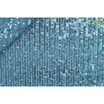 elastická látka s flitry ledově modrá