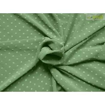 khaki zelený šifon 1955 plumeti