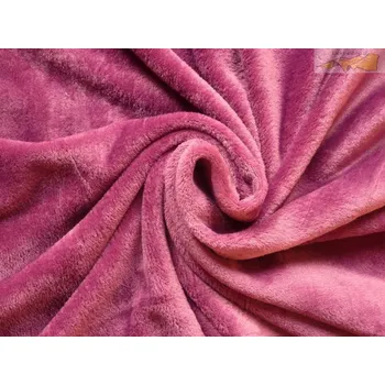 flanel fleece fuchsiový