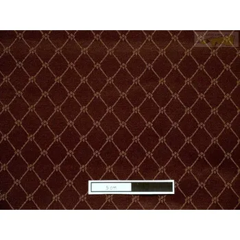 potahová látka 3004 hnědá s kosočtverci š.280cm