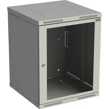 Rozvaděč Solarix SENSAD-15U-65-11-G Rozvaděč nástěnný SENSA 15U 500mm, dveře sklo, RAL 7035, SENSA-15U-65-11-G