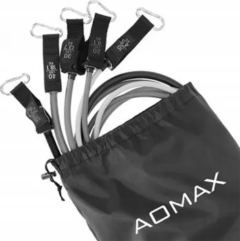 SADA 5 POSILOVACÍCH GUM ODPOROVÝCH PRO CVIČENÍ VYSOKÁ KVALITA EXPANDER FITNESS AOMAX