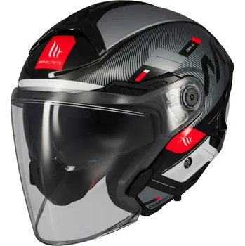 Helma na motorku MT Helmets Cosmo SV Silence černo-šedo-bílá L - 59-60 cm + DÁREK + Doprava ZDARMA