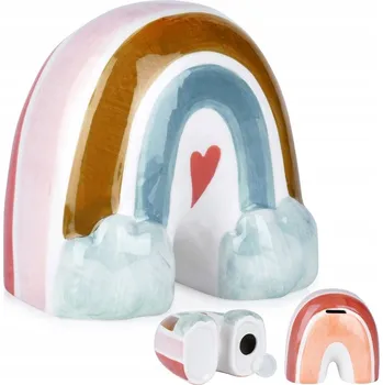 Pokladnička Pokladnička DUHA otevírací pro sbírání peněz na mince