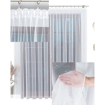 Záclona Klasická záclona polyester záclona 560 cm x 170
