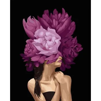 Set školních potřeb Malowanie po numerach czarne płótno - Kobieta... (pl, 2000, Twoje Hobby)