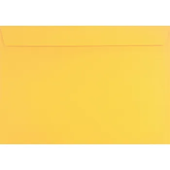 Obálka Ozdobné obálky C4 s proužkem Design žluté na pozvánky - 25 Ks.