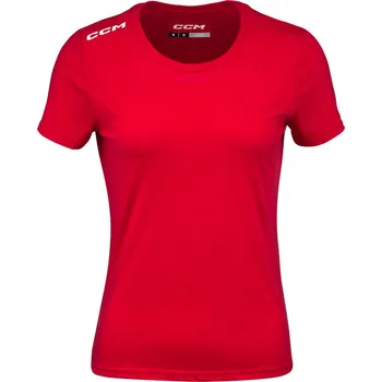 Dámské tričko Dámské tričko CCM Crew Neck SS TEE Red XS