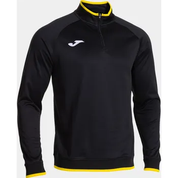 Pánská mikina JOMA COMBI PREMIUM MIKINA 1/2 ZIP DĚTSKÁ - Černá, Žlutá - velikost 6XS
