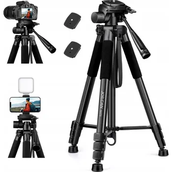 Stativ STATIV PRO FOTOAPARÁT Canon Nikon Sony 65-PALCOVÝ STATYW Z UCHWYTEM NA TELEFON