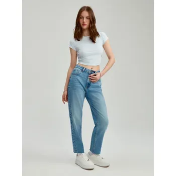 Dámské džíny Džíny mom - 38 - House - modrý - 390EP-55J