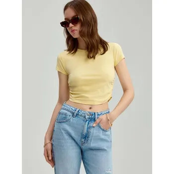 Dámské tričko Zkrácené tričko - XS - House - žlutá - 363EQ-11X