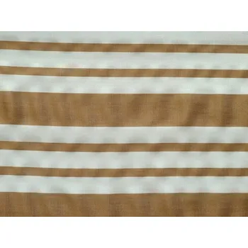 Dámské šaty látka na letní šaty 2862 s béžovými proužky