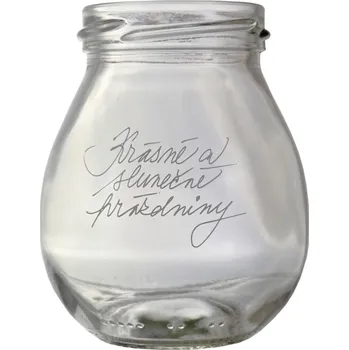 Sklenice Sklenice Majo - 0.245 bezbarevná TO58 + logo Krásné a slunečné prázdniny chráněná