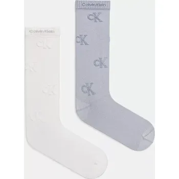 Pánské ponožky Ponožky Calvin Klein Jeans 2-pack pánské, bílá barva, 701235863 00A, vel. ONE SIZE
