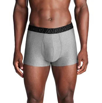 Boxerky Pánské boxerky Under Armour PERFORMANCE TECH 3IN (3-PACK) šedé 1383882-035 - XL | UK 11,5 | US 12,5