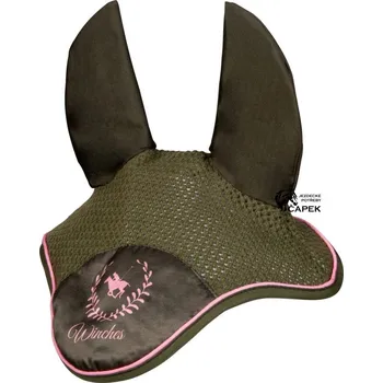 Čabraka pro koně Náušníky HKM -CLASSIC POLO- - Olivová - Full