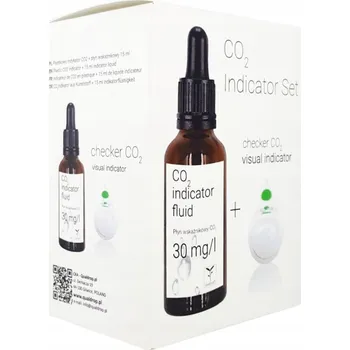 QualDrop Sada CO2 indikátoru - vizuální indikátor + tekutina do indikátoru 15 ml
