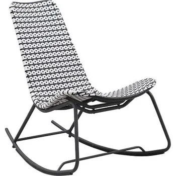Zahradní houpací křeslo PYA černá/bílá