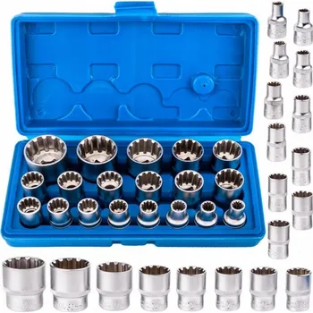 Autoklíč Sada nástrčných klíčů Spline 1/2" 16ks GMP GMPZNS19
