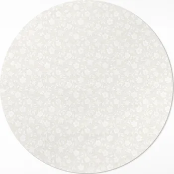 Koberec Kulatý Koberec Vinyl PVC průměr 70 cm Drobná jemná luční kvítka boho