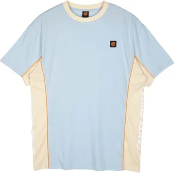 SANTA CRUZ triko - Strip Racer T-Shirt Fresh Blue/Blond Wood (FRESH BLUE BLOND WOO)