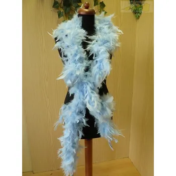 Karnevalový doplněk boa světle modré