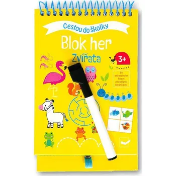 interaktivní kniha Svojtka Cestou do školky - Blok her Zvířata 3+
