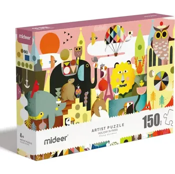 Puzzle Umělecké puzzle Mideer Prázdniny v Paříži 150 dílků více barev MD3177 vícebarevná MLC