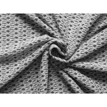 černý úplet 2986 bílý vzor