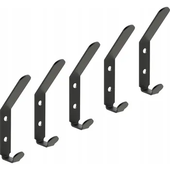 Věšák Šatní ramínko kovový Domer černý