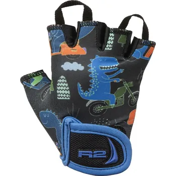 Cyklistické rukavice Rukavice cyklo R2 Voska ATR08A11 Velikost: 3 roky černá/modrá