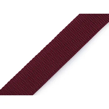 Popruh polypropylenový šíře 30 mm tloušťka 2 mm, barva 26 (27) bordó sv.