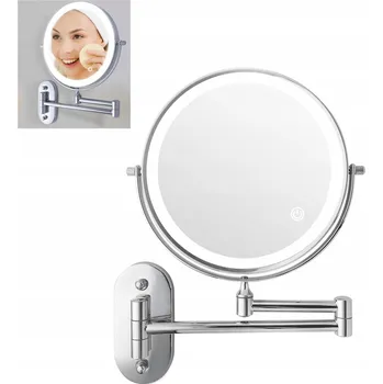 Zrcadlo Zrcadlo Zrcadlo s Dotykovým Spínačem a Podsvícením, Oboustranné,