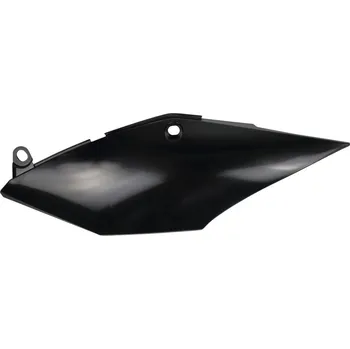 Tlumič řízení UFO boční tabulky na startovací číslo HONDA CRF 250R/RX 18-21, CRF 450R/RX 17-20 (1 kus levý) pod jeden tlumič barva černá (UFO boční tabulky na startovací číslo HONDA CRF 250R/RX 18-21, CRF 450R/RX 17-20 (1 kus levý) pod jeden tlumič barva černá)