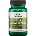 Swanson Ashwagandha Ultimate KSM-66 250 mg 60 rostlinných kapslí