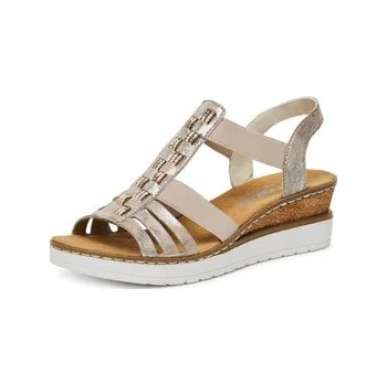 Dámské sandále Rieker Sandály V3822-90 Stříbrná 41