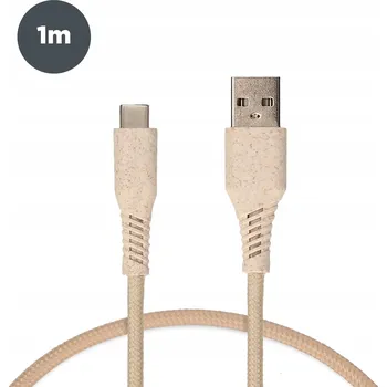 Datový kabel Kabel Ksix USB typ C - Apple Lightning 1 m béžový