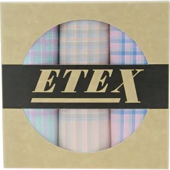 Látkový kapesník Dámské kapesníky sada 3 ks v papírové krabičcce - var. 1 (Látkové kapesníky pro ženy L42)