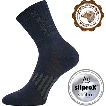 Dámské ponožky VOXX Ponožky slabé z merino POWRIX s ionty stříbra TMAVĚ MODRÉ 39-42 119316
