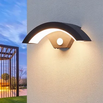 Venkovní osvětlení VENKOVNÍ LED SVÍTIDLO NAD VCHODOVÉ DVEŘE S POHYBOVÝM SENZOREM 18W IP65