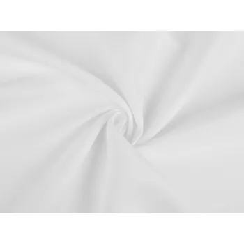 Ubrusovina v keprové vazbě, barva 1 bílá